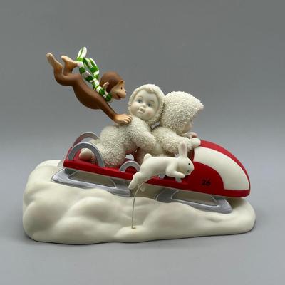 LOT 95B: Vintage Department 56 Eloise, Madeline, Curious George & Raggedy Anne SnowBabies