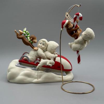 LOT 95B: Vintage Department 56 Eloise, Madeline, Curious George & Raggedy Anne SnowBabies