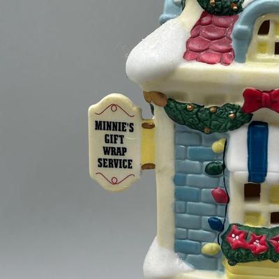 LOT 97B: Vintage Mickey Mouse Toy Shop Ceramic House w/ Figurines