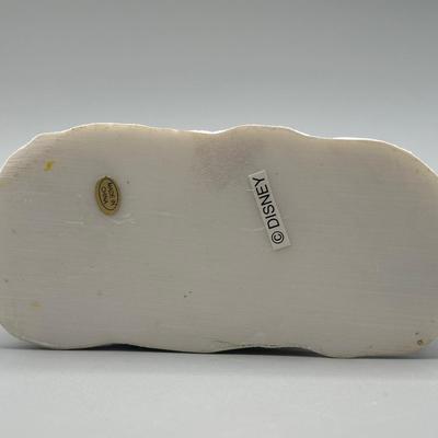 LOT 98B: Vintage Disney Main St Post Office Christmas Village Ceramic House w/ Figurine