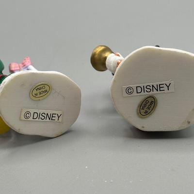 LOT 101B: Vintage Mickey Mouse Toy Shop Ceramic Christmas Village w/ Figures