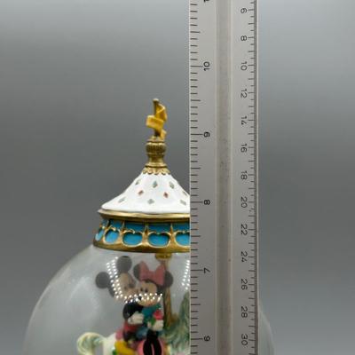 LOT 105B: Disney's Mickey & Minnie Mouse Musical Carousel Snow Globe
