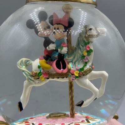 LOT 105B: Disney's Mickey & Minnie Mouse Musical Carousel Snow Globe