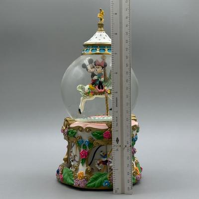 LOT 105B: Disney's Mickey & Minnie Mouse Musical Carousel Snow Globe