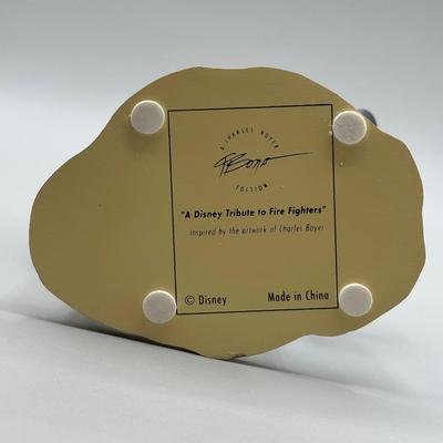 LOT 106B: Tribute to Firefighters Figurine by Charles Boyer & Harmony Kingdom Trinket Boxes