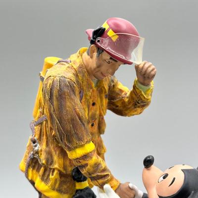 LOT 106B: Tribute to Firefighters Figurine by Charles Boyer & Harmony Kingdom Trinket Boxes