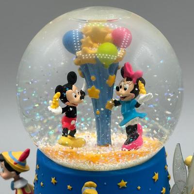 LOT 107B: Disney Snow Globes! Silver Screen Debut, 2000 Millennium & 100th Birthday