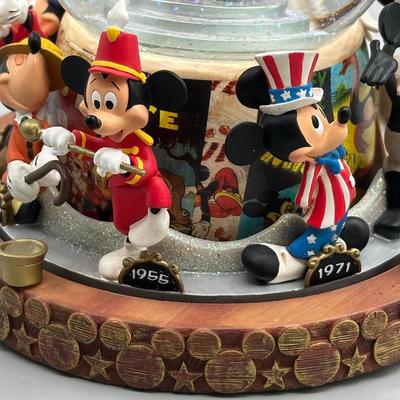 LOT 109B: Mickey Mouse Timeline & Over The Years Musical Snow Globes