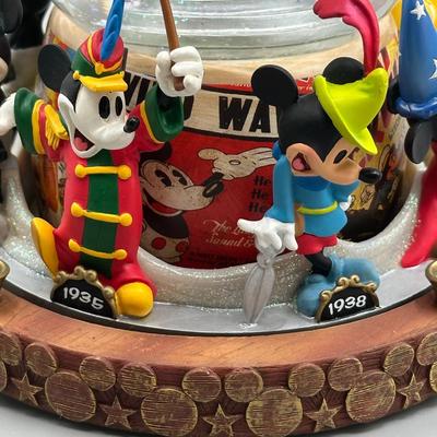 LOT 109B: Mickey Mouse Timeline & Over The Years Musical Snow Globes