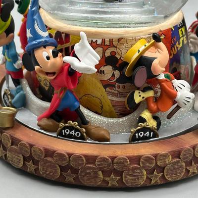 LOT 109B: Mickey Mouse Timeline & Over The Years Musical Snow Globes