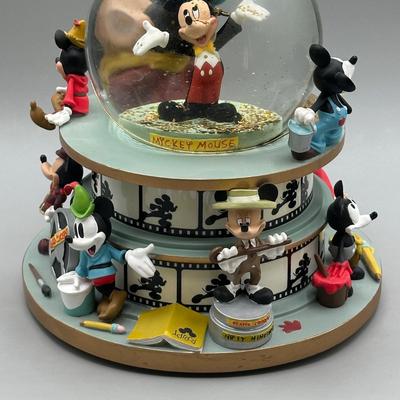 LOT 109B: Mickey Mouse Timeline & Over The Years Musical Snow Globes