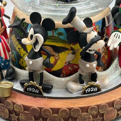 LOT 109B: Mickey Mouse Timeline & Over The Years Musical Snow Globes