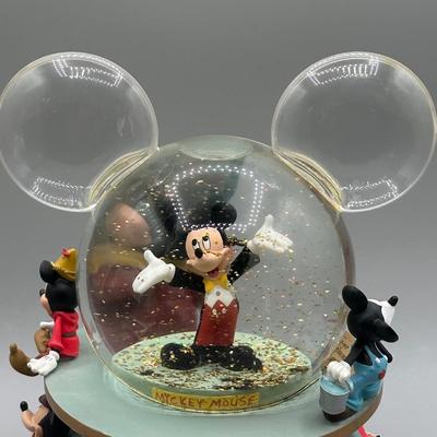 LOT 109B: Mickey Mouse Timeline & Over The Years Musical Snow Globes