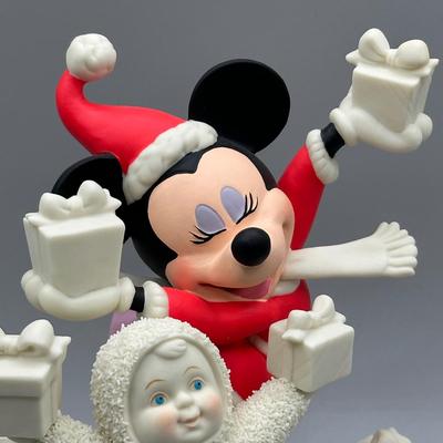 LOT 112B: Minnie Mouse x Snow Babies Department 56 Decor