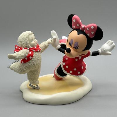 LOT 112B: Minnie Mouse x Snow Babies Department 56 Decor