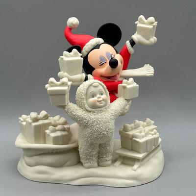LOT 112B: Minnie Mouse x Snow Babies Department 56 Decor