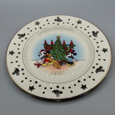 LOT 114B: Lenox Animated Classics Candlesticks & Lenox Limited Addition Mickey Mouse Decorative Plates