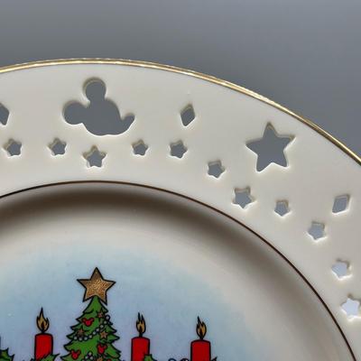 LOT 114B: Lenox Animated Classics Candlesticks & Lenox Limited Addition Mickey Mouse Decorative Plates