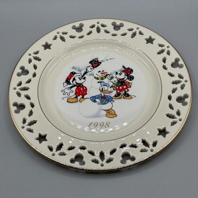 LOT 114B: Lenox Animated Classics Candlesticks & Lenox Limited Addition Mickey Mouse Decorative Plates