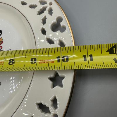 LOT 114B: Lenox Animated Classics Candlesticks & Lenox Limited Addition Mickey Mouse Decorative Plates