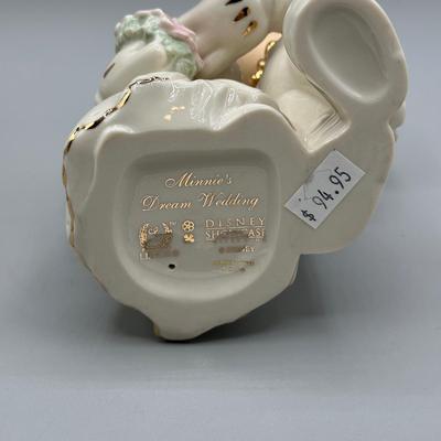 LOT 115B: Lenox The Mickey & Minnie Keepsake Box & Minnie’s Dream Wedding Sculpture