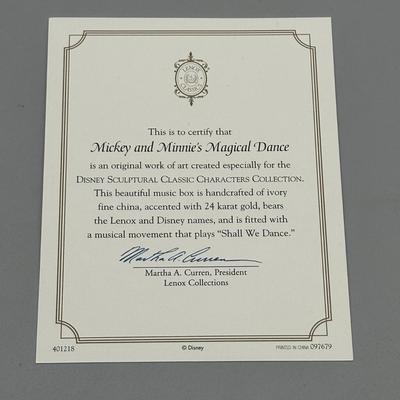 LOT 116B: Lenox Dancing til Dawn & Mickey and Minnie’s Magical Dance
