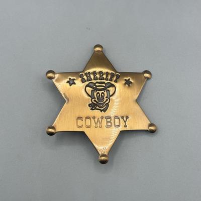 LOT 118B: Two Gun Mickey Quick Draw Cowboy & Cutest lil Cowgirl Porcelain Figurines