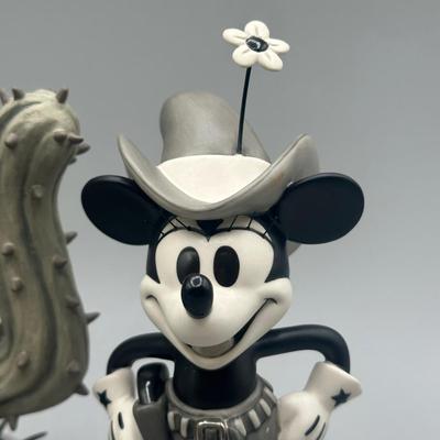 LOT 118B: Two Gun Mickey Quick Draw Cowboy & Cutest lil Cowgirl Porcelain Figurines