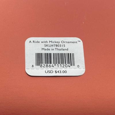 LOT 119B: Lenox A Ride With Mickey & A Ride With Minnie Ornaments In Box