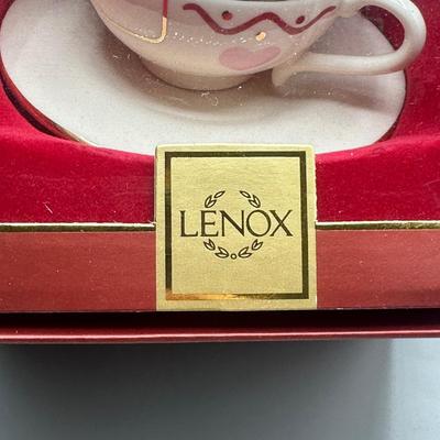 LOT 119B: Lenox A Ride With Mickey & A Ride With Minnie Ornaments In Box