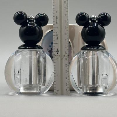 LOT 121B: Vintage Mickey Mouse Photo Holder, Shakers & Mug