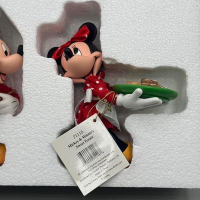 LOT 122B: Walt Disney Showcase Collection - Mickey & Minnie’s Sweet Treats & Mickey Santa & Pluto Deer in Box