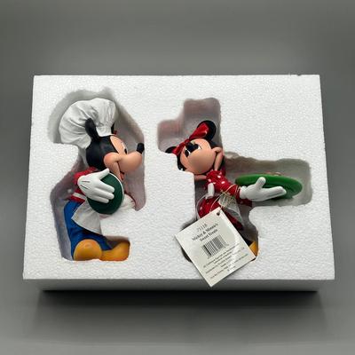LOT 122B: Walt Disney Showcase Collection - Mickey & Minnie’s Sweet Treats & Mickey Santa & Pluto Deer in Box