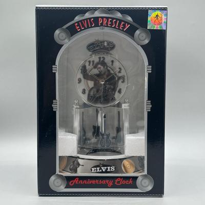 LOT 123B: Radio City Christmas Spectacular Snow Globe & Elvis Anniversary Clock