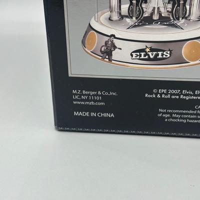 LOT 123B: Radio City Christmas Spectacular Snow Globe & Elvis Anniversary Clock