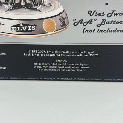 LOT 123B: Radio City Christmas Spectacular Snow Globe & Elvis Anniversary Clock