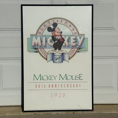LOT 127B: Mickey Mouse 60th Anniversary Poster Print