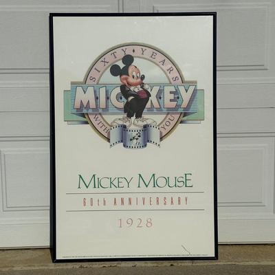 LOT 127B: Mickey Mouse 60th Anniversary Poster Print