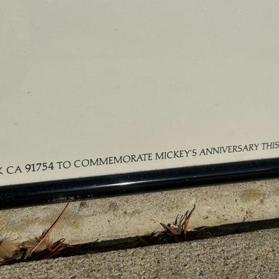 LOT 127B: Mickey Mouse 60th Anniversary Poster Print