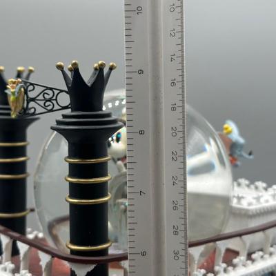 LOT 129B: Disney Steamboat Willie Liberty Belle River Boat Mickey Mouse Musical Snow Globe