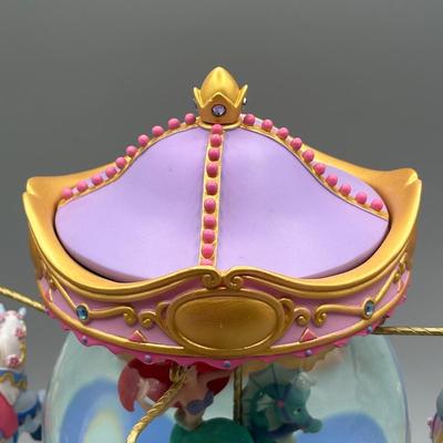 LOT 130B: Disney Multi Princess Carousel Musical Snow Globe