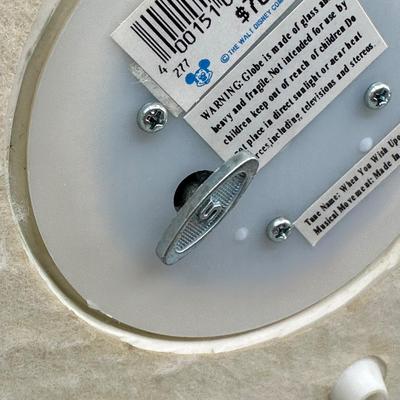 LOT 131B: Disney 25th Anniversary Tinkerbell Mickey Goofy Genie Musical Snow Globe