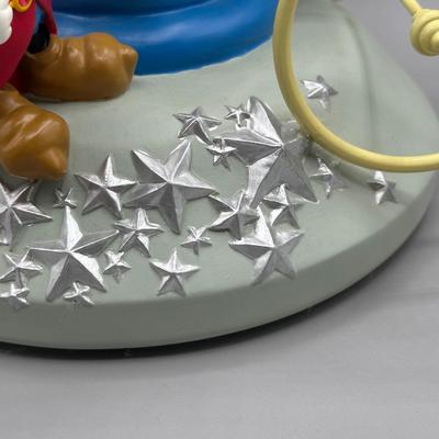 LOT 131B: Disney 25th Anniversary Tinkerbell Mickey Goofy Genie Musical Snow Globe