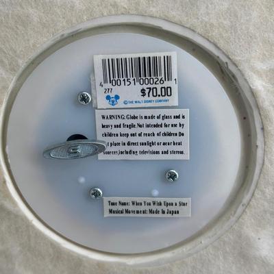 LOT 131B: Disney 25th Anniversary Tinkerbell Mickey Goofy Genie Musical Snow Globe