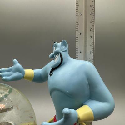 LOT 131B: Disney 25th Anniversary Tinkerbell Mickey Goofy Genie Musical Snow Globe