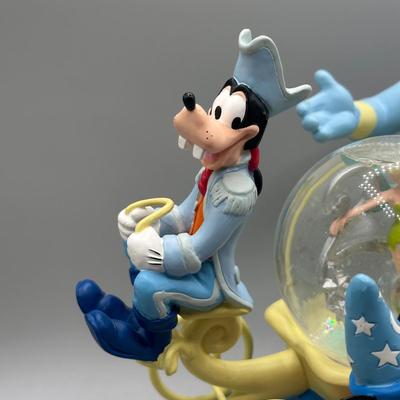 LOT 131B: Disney 25th Anniversary Tinkerbell Mickey Goofy Genie Musical Snow Globe