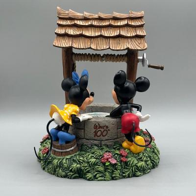 LOT 137B: Disney Wishes Can Come True Coin Bank & Mickey/Minnie Mouse Nutcrackers in Box