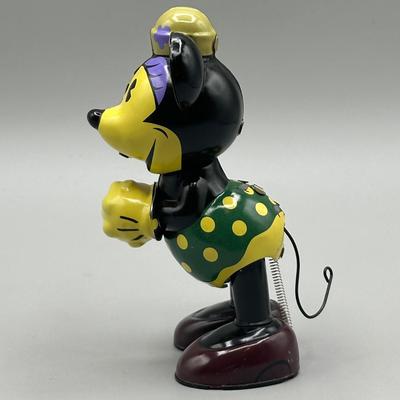 LOT 139B: Vintage Mickey & Minnie Mouse Schylling And Friends Tin Wind Up Retro Toys