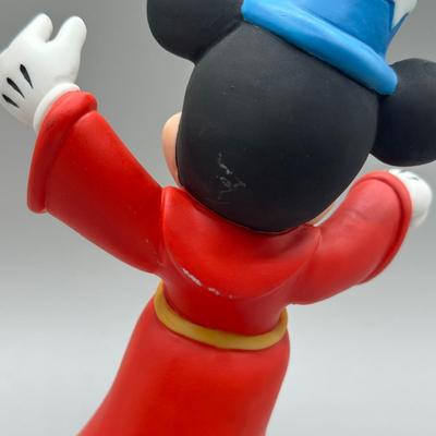 LOT 140B: Vintage Fantasia Disney Sorcerer Mickey Mouse and Minnie Mouse Porcelain Figurines