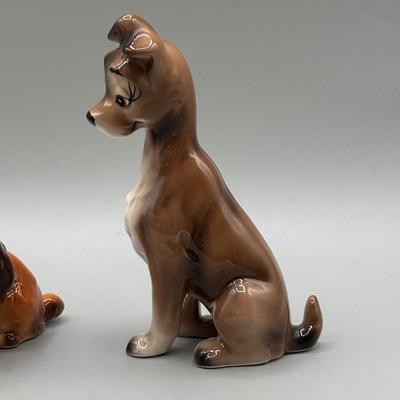 LOT 141B: Vintage Lady & The Tramp/101 Dalmatians Figurines